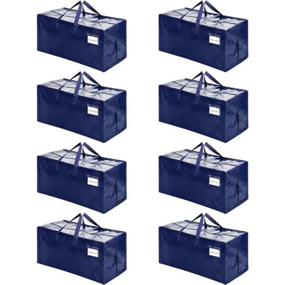 8 Pack Moving Bags w/Backpack Straps, Moving Boxes & Storage Bins Alternative - Picture 1 of 7